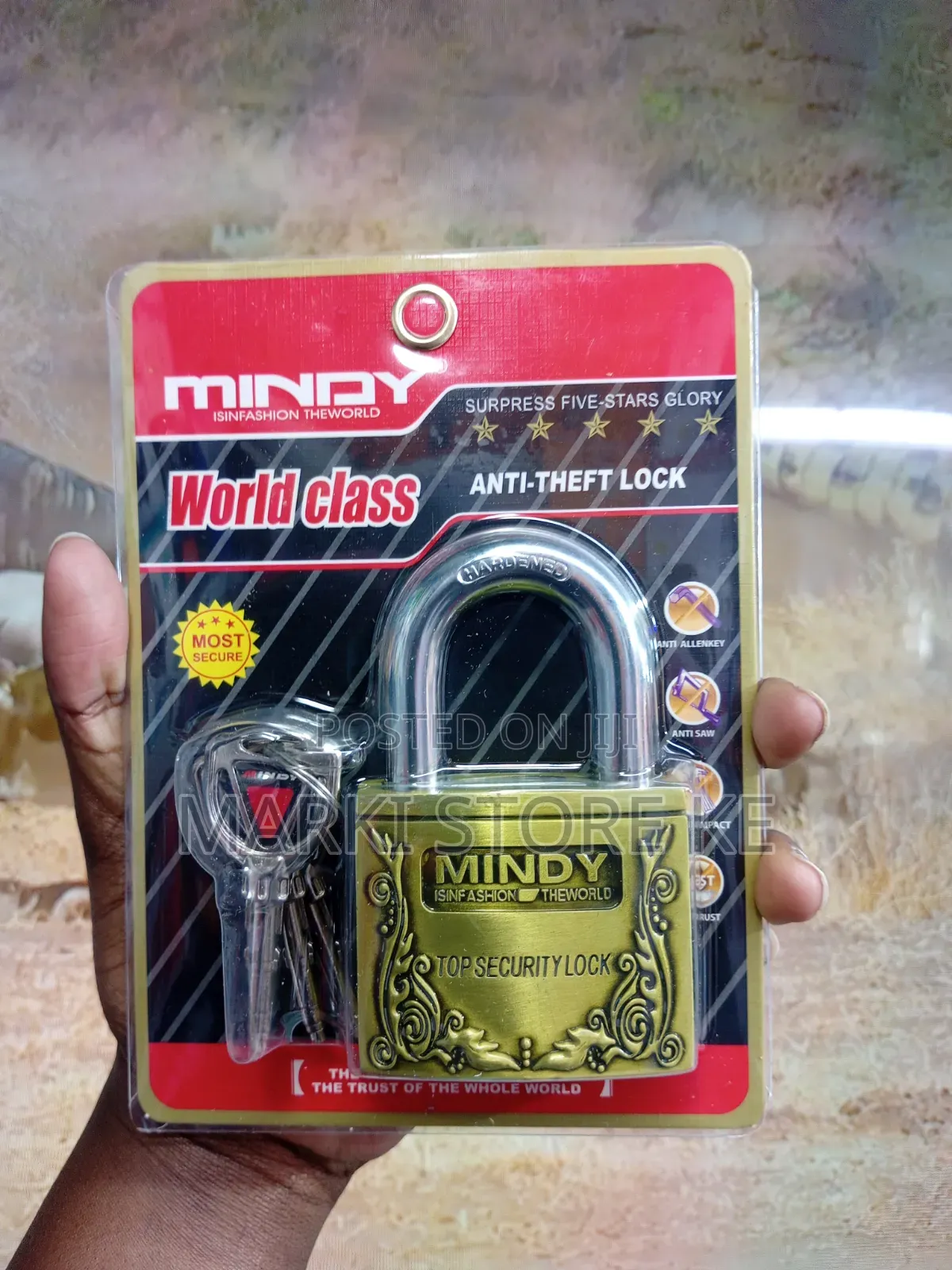 Mindy 60mm Anti-Theft Padlock/Heavy Duty Most Secure Padlock