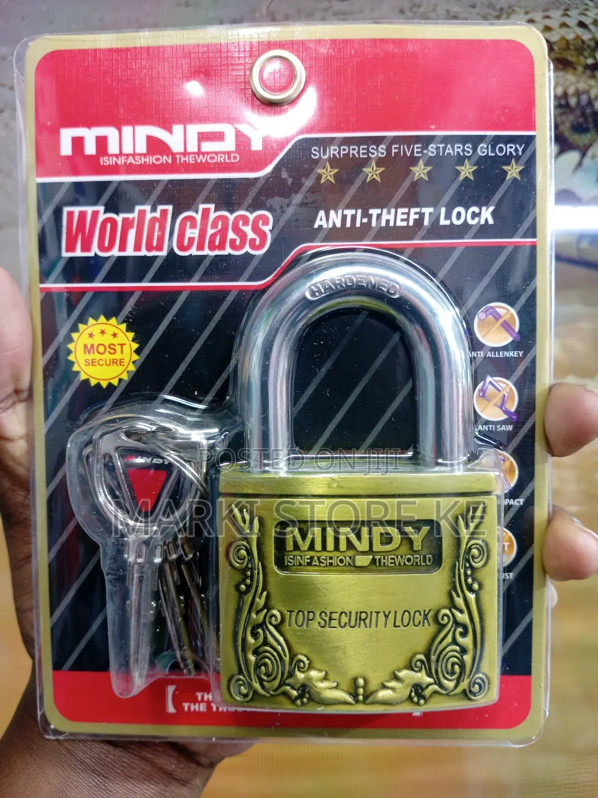Mindy 60mm Anti-Theft Padlock/Heavy Duty Most Secure Padlock