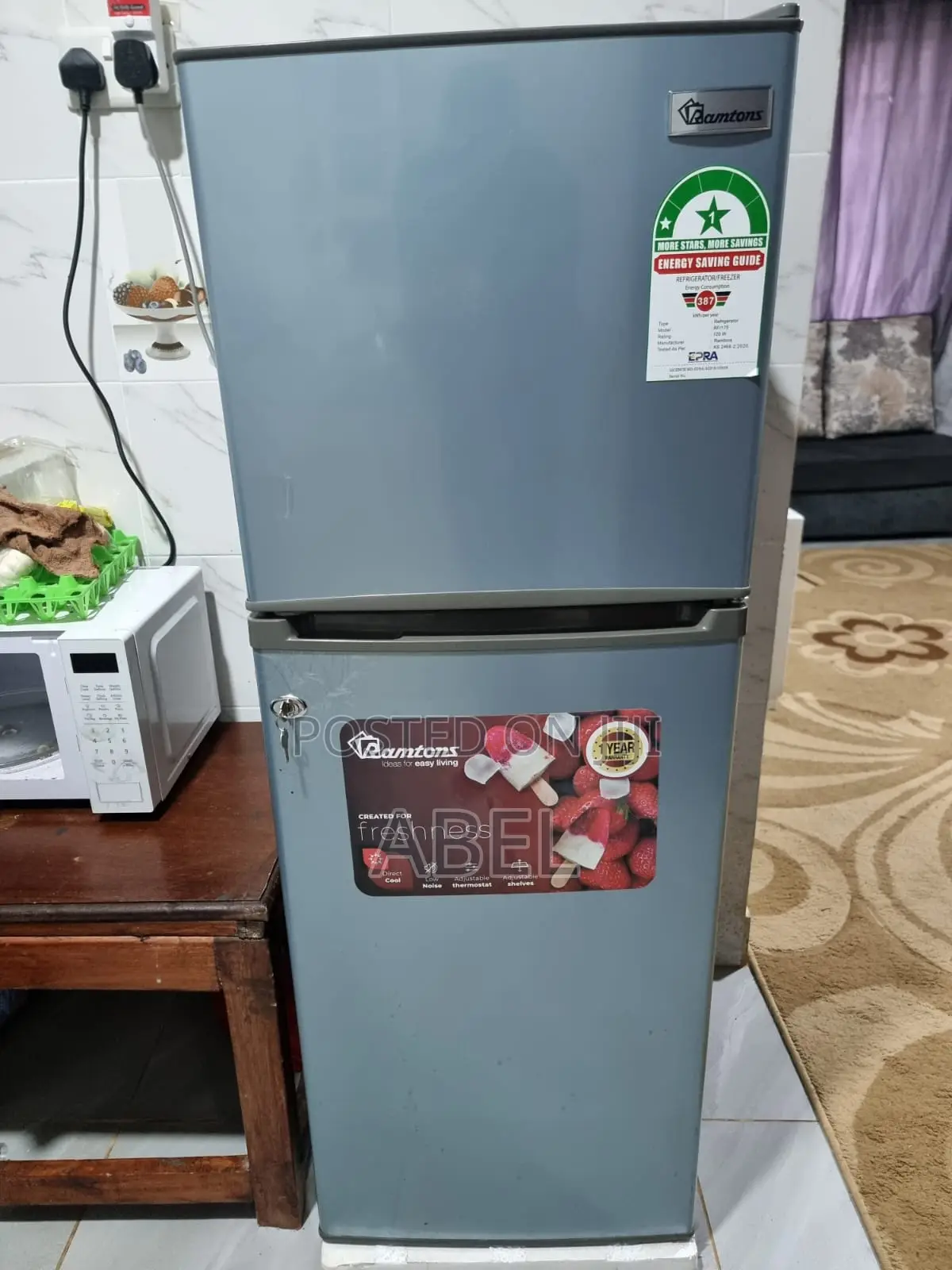 Ramtons 128l Fridge Double Door