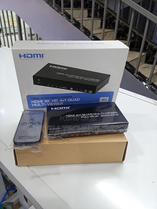 4 Port Hdmi Quad Switcher – Split Screen Display