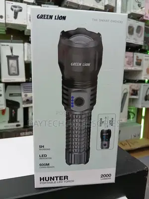 The Green Lion Hunter Portable Led Torch (2000 Lumens)