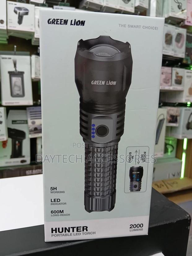 The Green Lion Hunter Portable Led Torch (2000 Lumens) - thumbnail 3