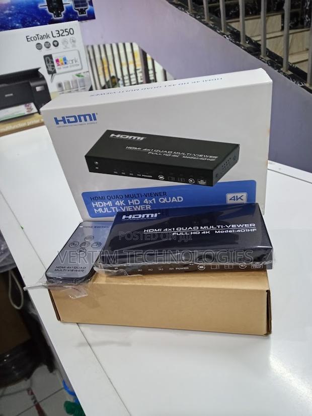 Hdmi Quad Multi-Viewer Uhd Seamless Switch 4x1 4 Input 1 Output