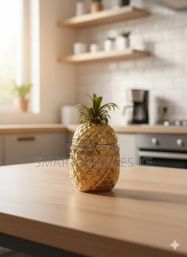 Pineapple Canister Green Leaf - main view