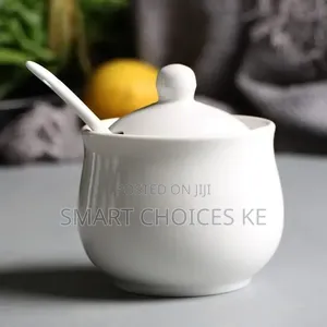 Porcelain Round Sugardish/Storage Jar