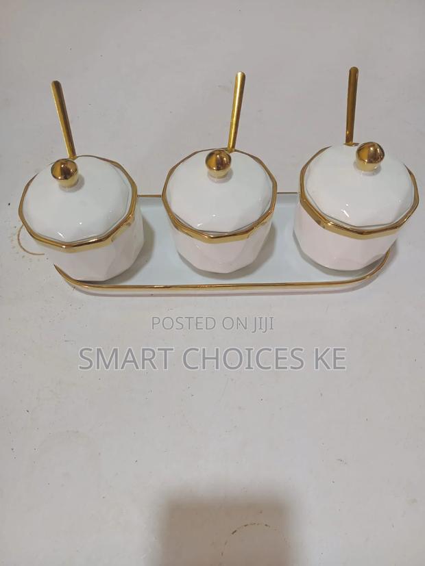 3pc Hexagonal Sugardish With Tray - thumbnail 3