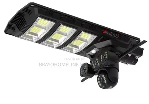 *1000watts Solar Street Light With 4g Ai PTZ Three Camera*