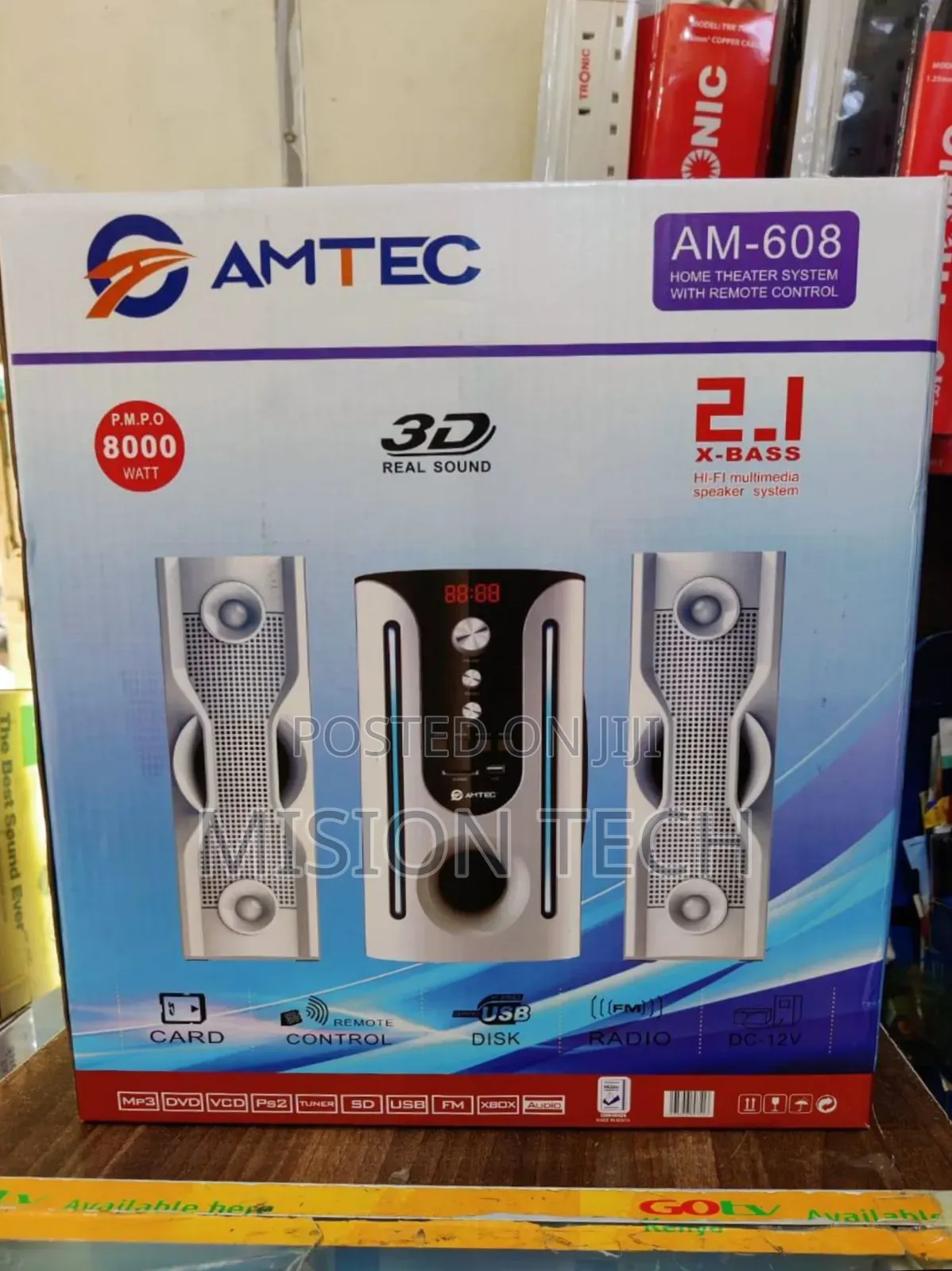 Amtec Am-608 2.1 Speaker System – 8000w* 