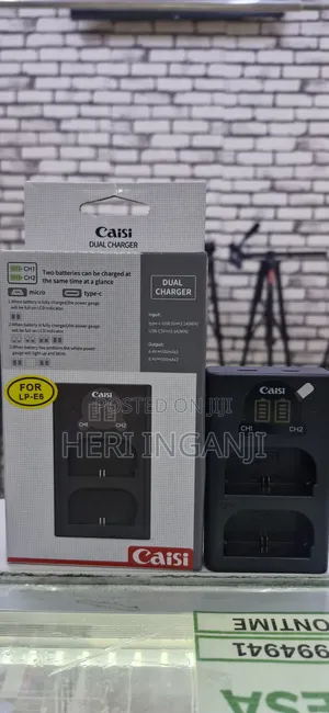Caisi Lp E6 Double Sided Charger