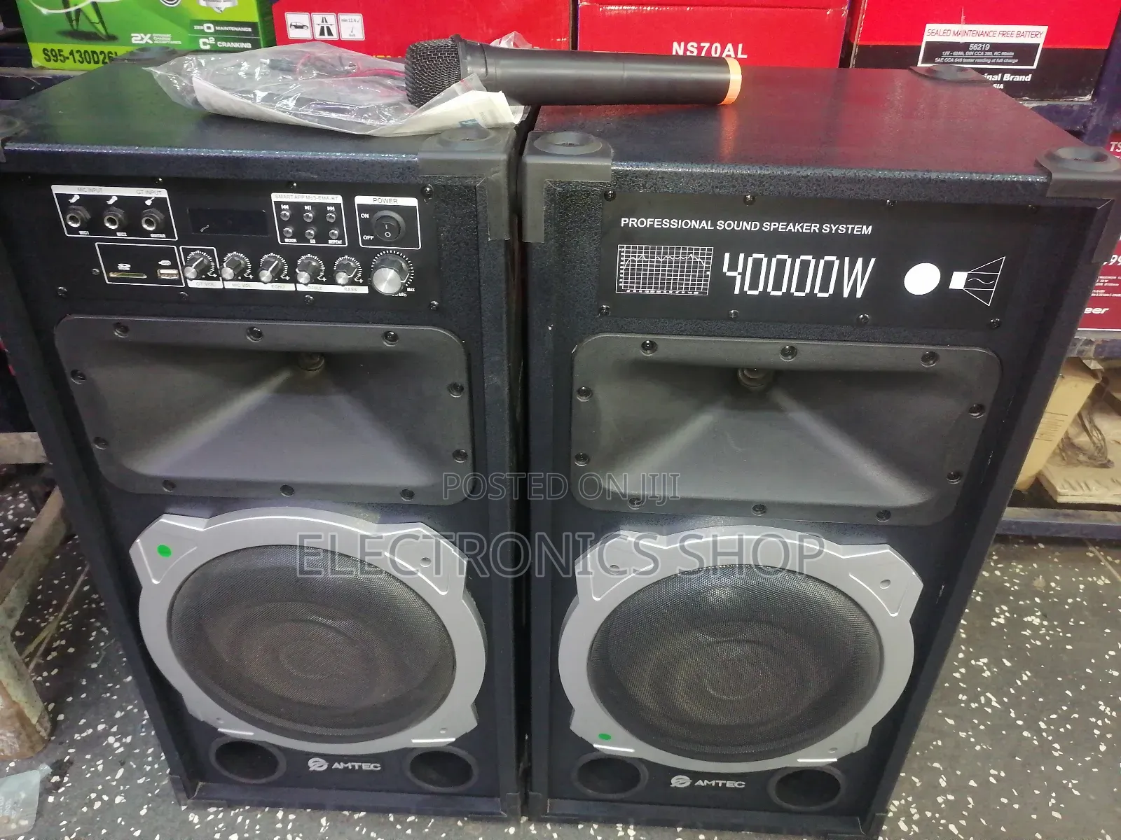 Amtec 2.1 40000watts Bt,Usb,Mic Powered Speakers