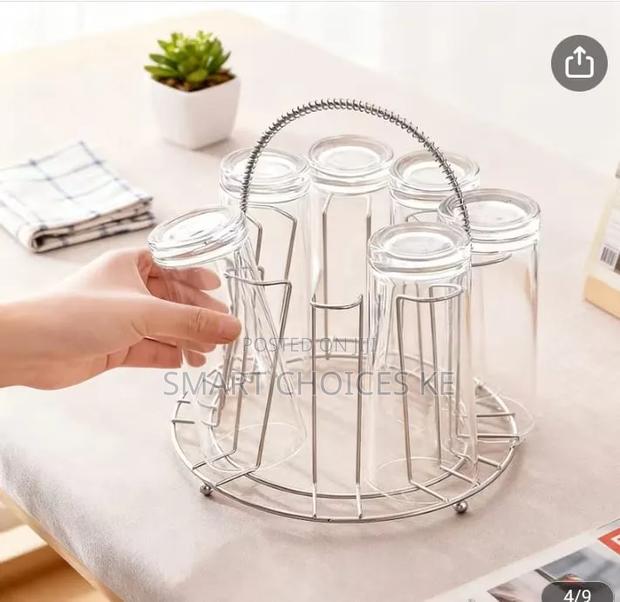 Premium Stainless Steel Glass Rack - thumbnail 3