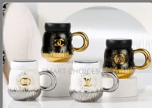 Designer Logo Silver Detail Mirror Mug