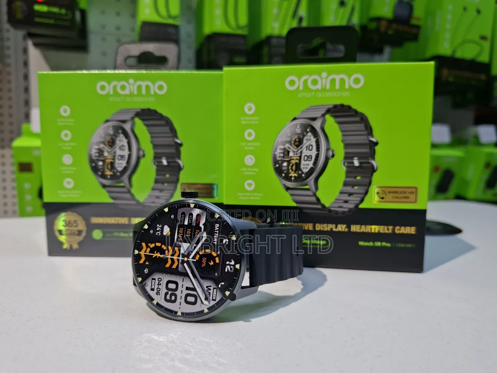 Oraimo Watch 5r Pro 1.43" Amoled 2.5d Floating Interface Ip68