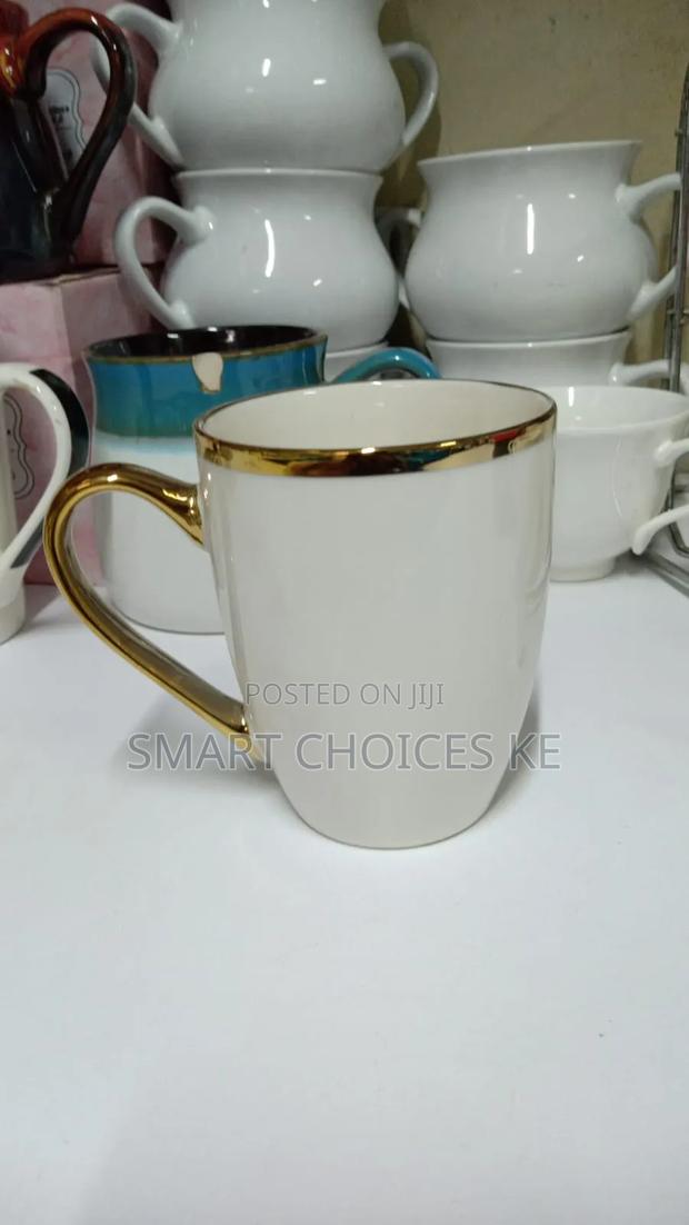 Gold Ring Ceramic Cup - thumbnail 3
