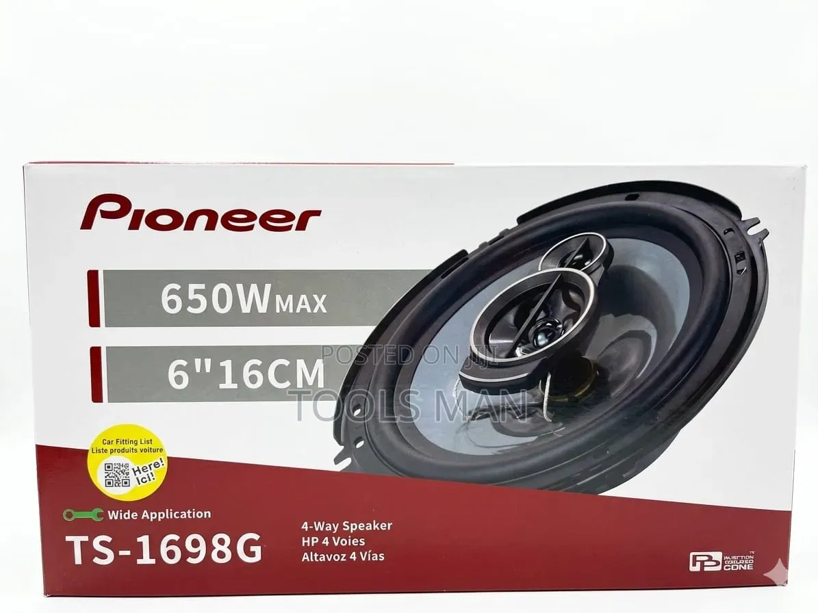 Pioneer 650w 6 Inch 4-Way Car Door Speakers Ts-1698g Pair