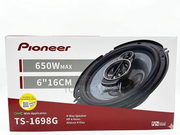 Pioneer 650w 6 Inch 4-Way Car Door Speakers Ts-1698g Pair