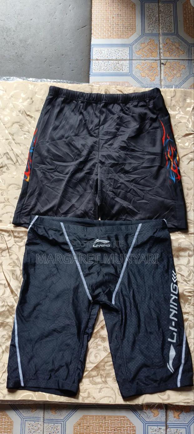 Black and Coloured Swimming Shorts - thumbnail 2