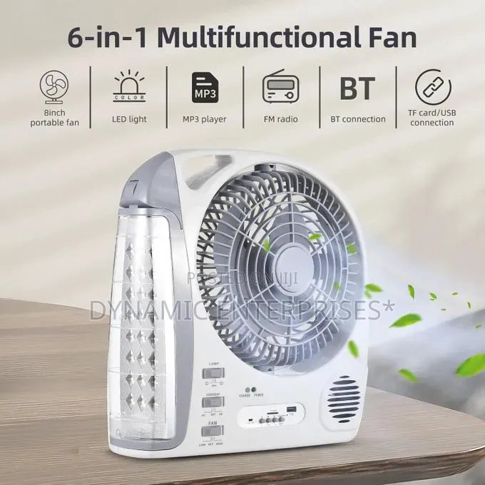 6 in One Rechagable Fan