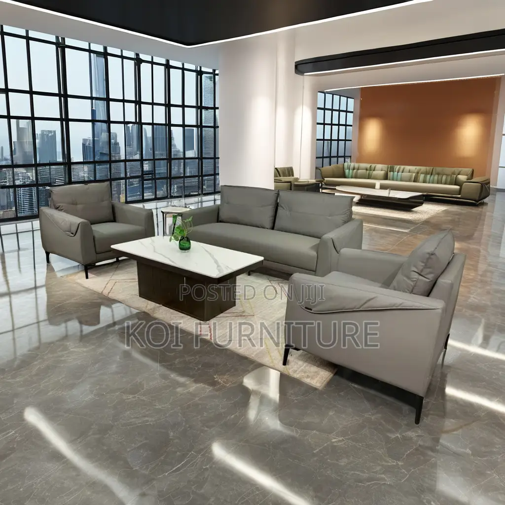 Office Sofa; Five Seaters Executive Modern Style Office Sofa Set