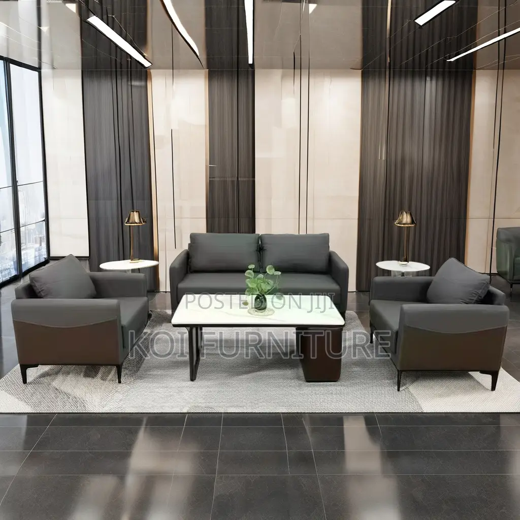 Office Sofa; Five Seaters Executive Modern Style Office Sofa Set