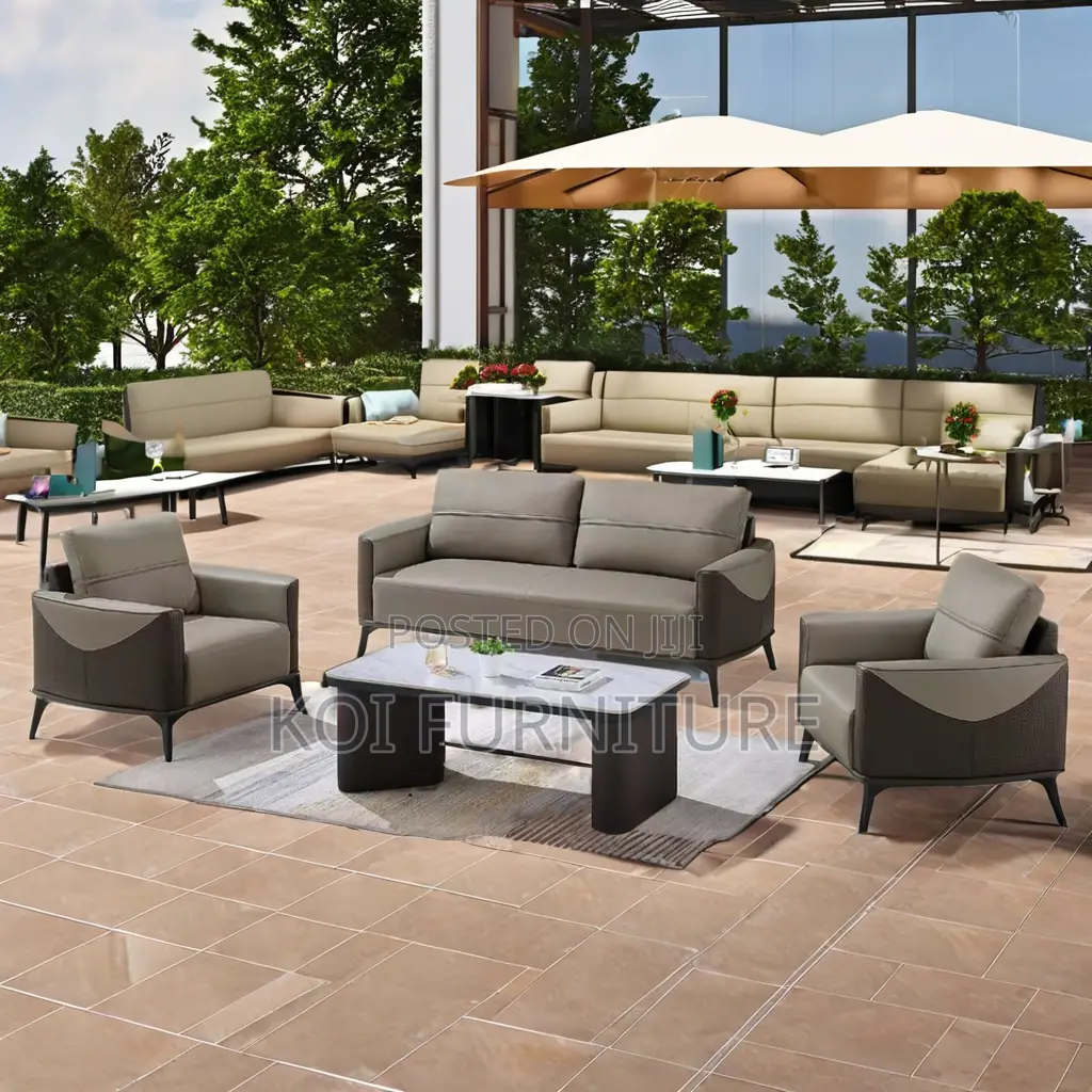 Office Sofa; Five Seaters Executive Modern Style Office Sofa Set