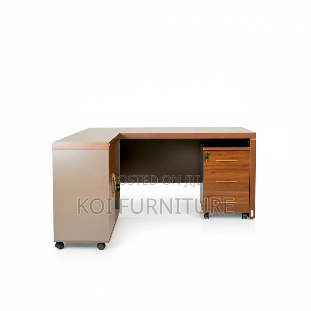 Office Desk; 1.8 Meters Executive L Shaped Office Modern Desk