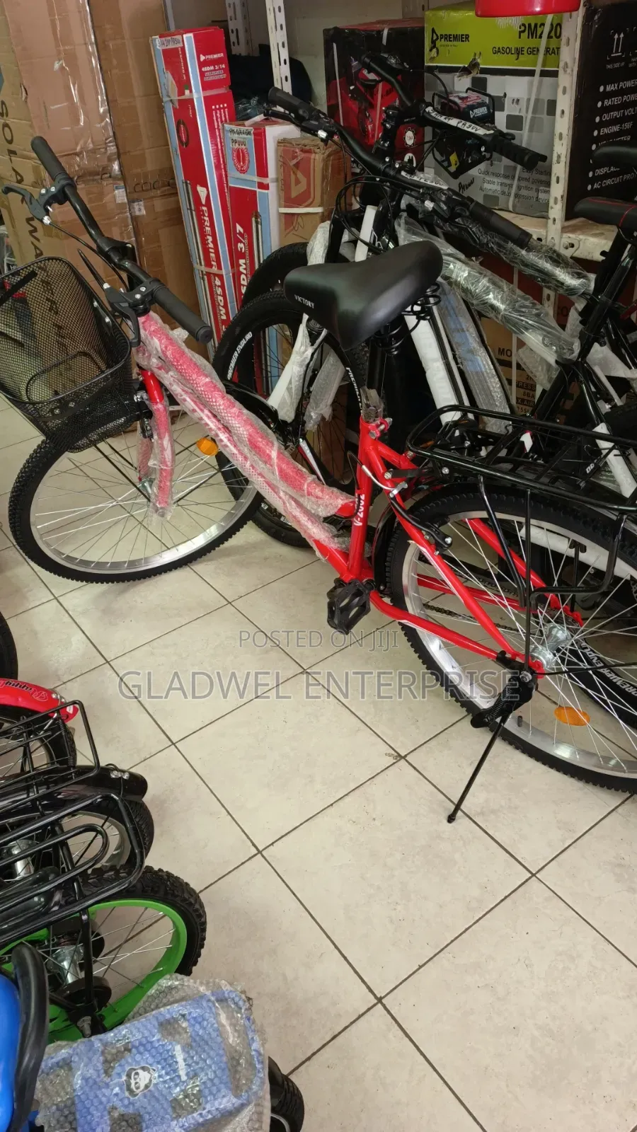 Size 26 Lady Bicycle With Front Basket Back Seat