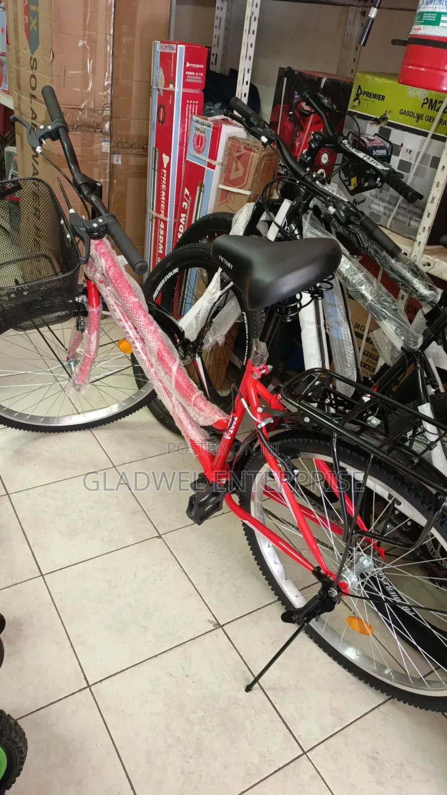 Size 26 Lady Bicycle With Front Basket Back Seat