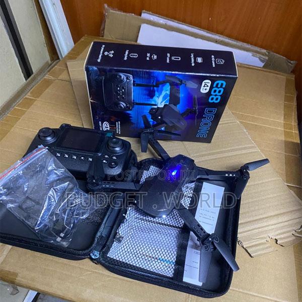 E88 Pro Wifi Camera Drone With Foldable Body and Display Remote