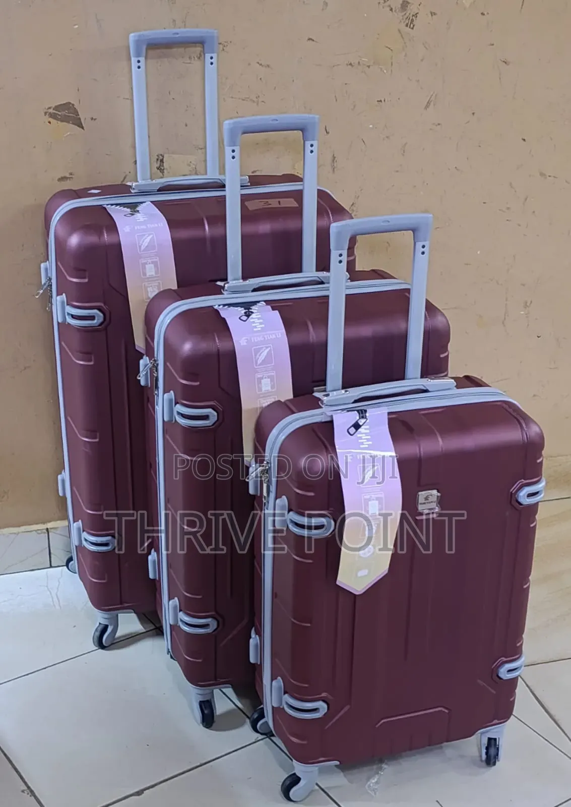 3 in 1 Luxurious Fibre Suitcase