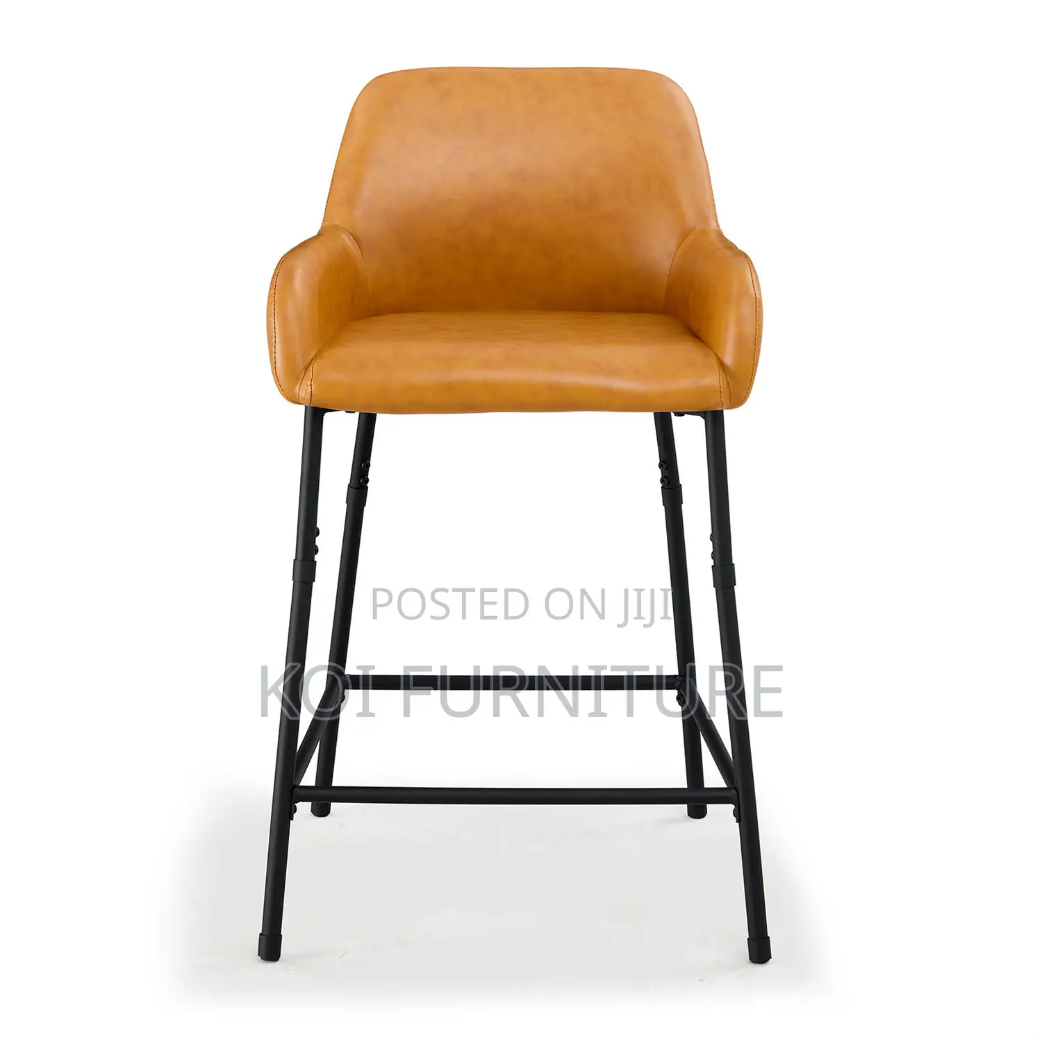 Barstools; Leather Home Kitchen Non Swivel Barstols