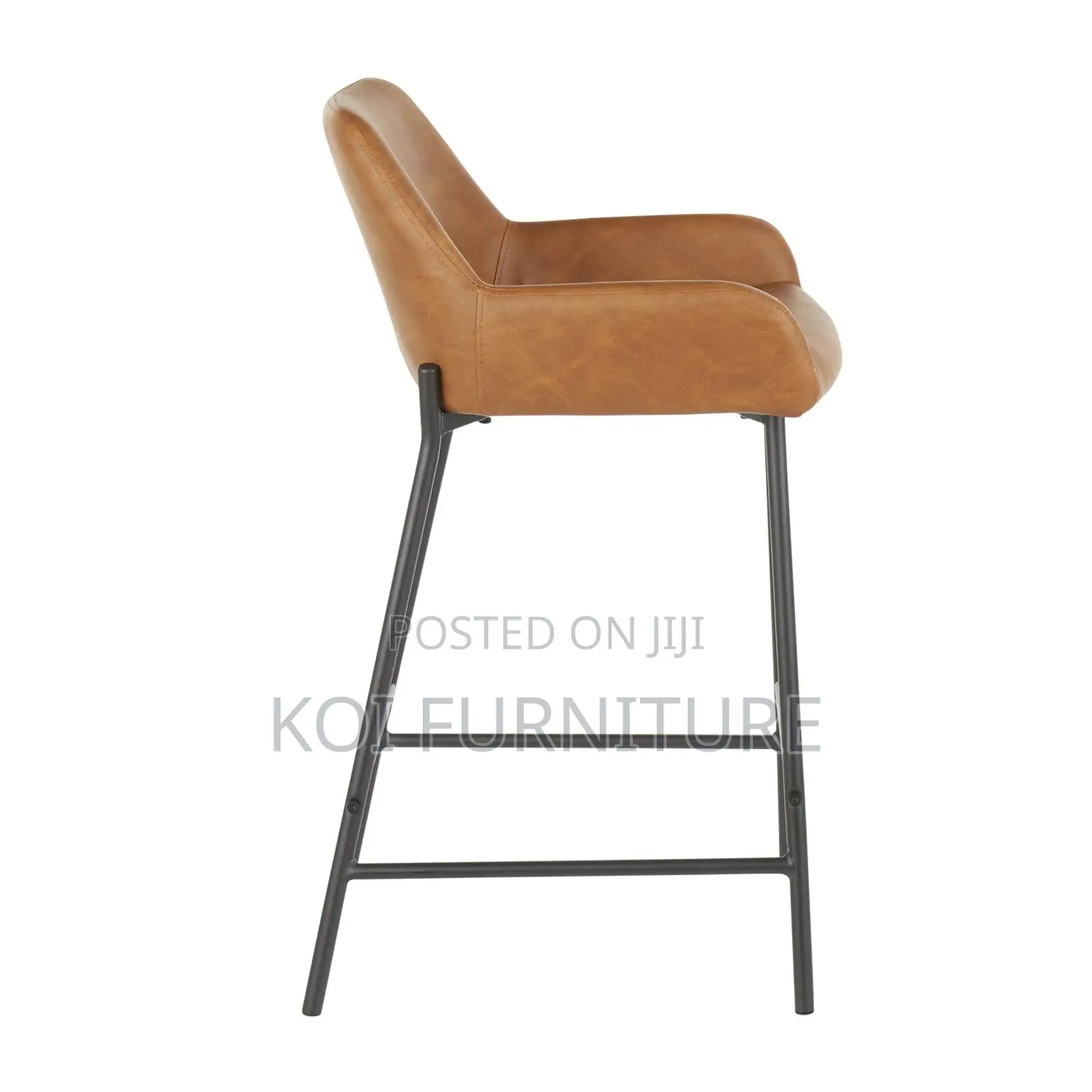 Barstools; Leather Home Kitchen Non Swivel Barstols