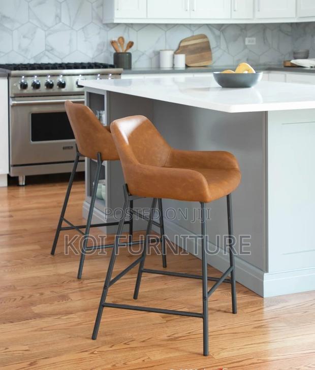Barstools; Leather Classical Barstools