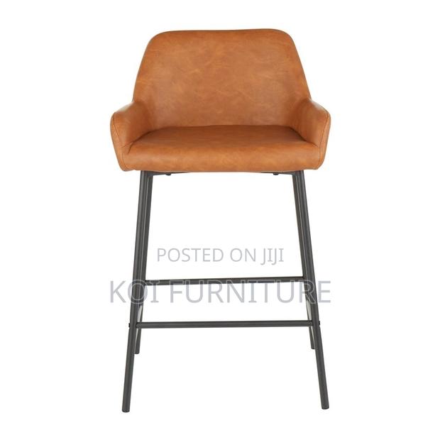 Barstools; Leather Classical Barstools - thumbnail 2
