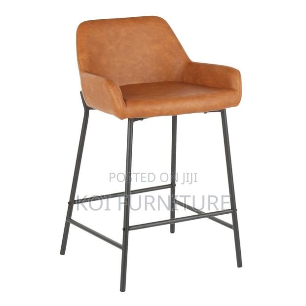 Barstools; Leather Classical Barstools - thumbnail 4