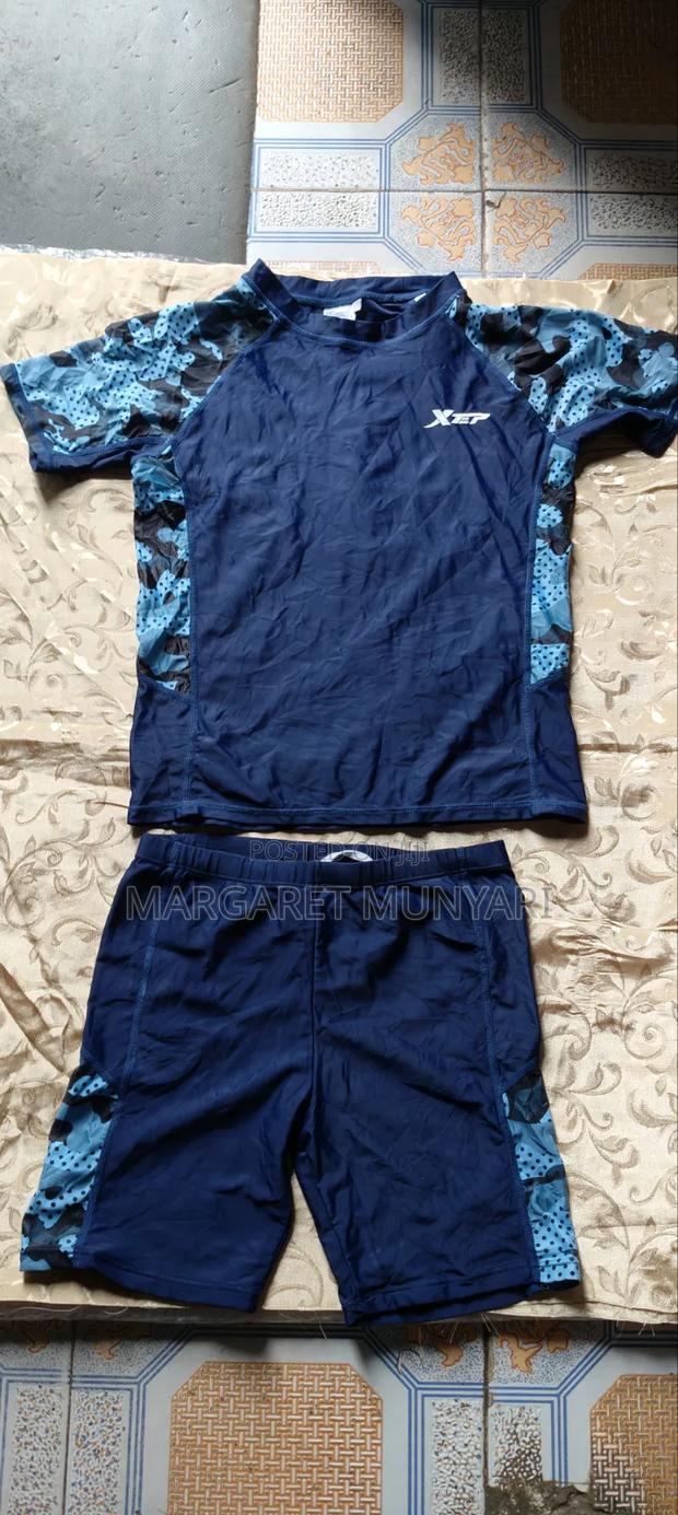 Navy Blue and Light Blue Swimsuits - main view