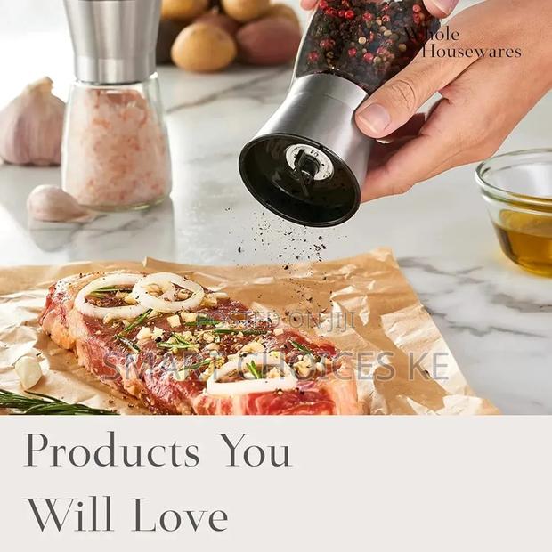 Pepper Grinder Glass and Steel Small - thumbnail 3