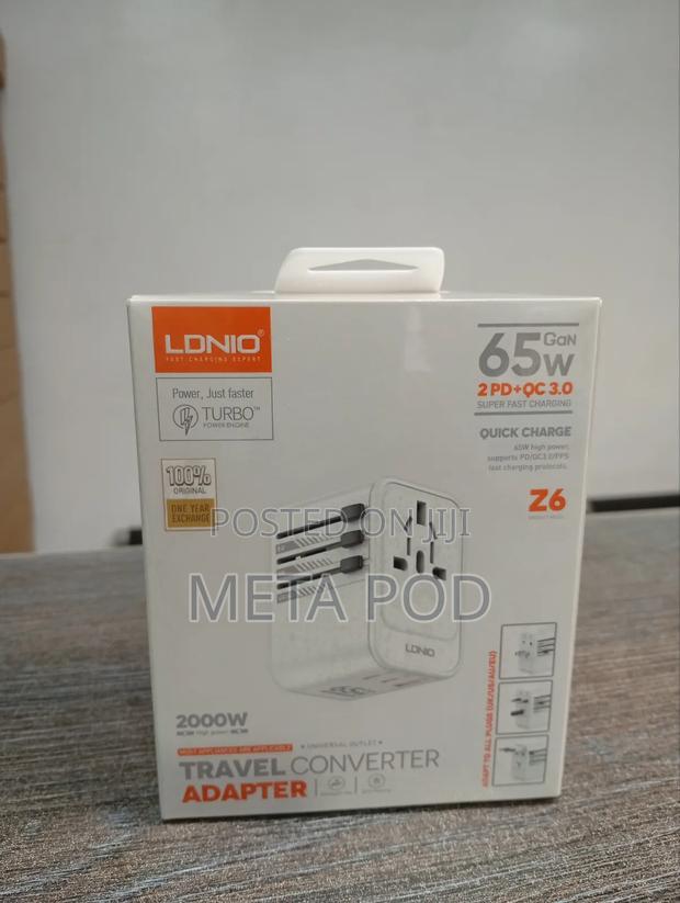 Ldnio Z6 65w Gan Universal Travel Adapter