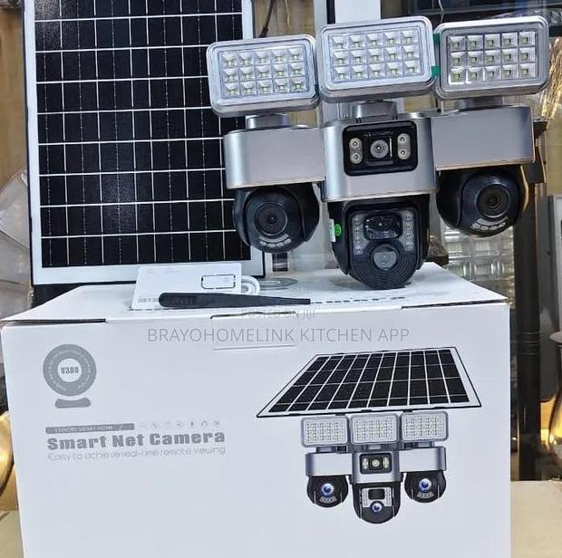 *4g Triple Lens Solar PTZ Camera With Light* - main view