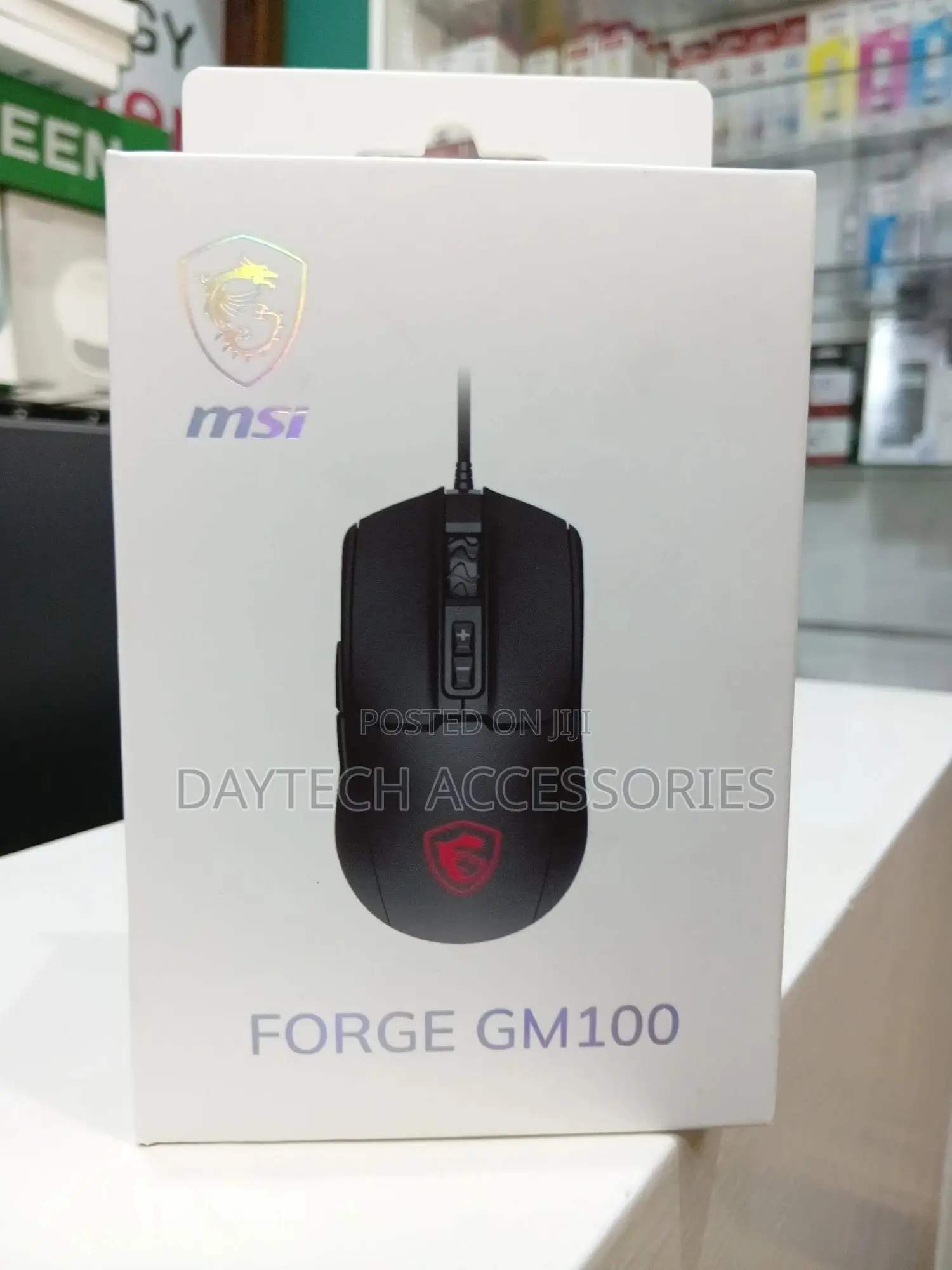 This Is an Msi Forge Gm100 Wired Gaming Mouse.