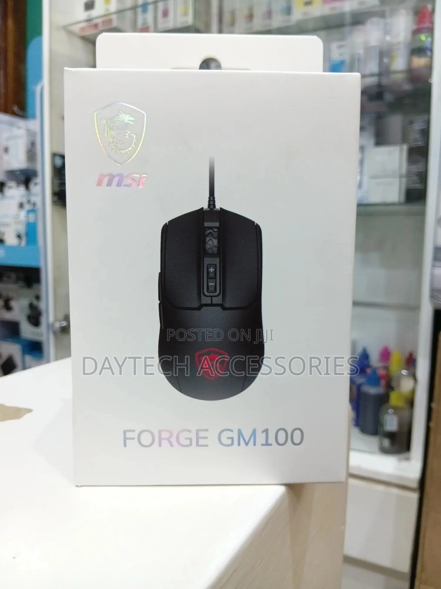 This Is an Msi Forge Gm100 Wired Gaming Mouse.