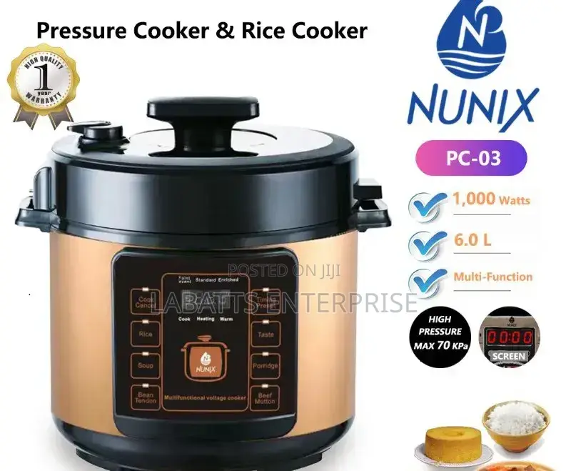 Nunix Pc-03 Electric Pressure Cooker