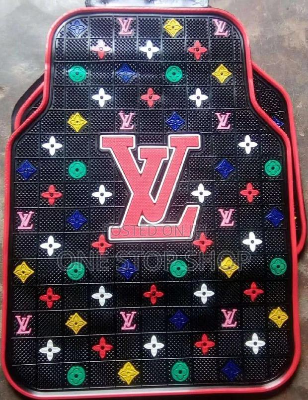 5pc Front Rear Louis Vuitton Mat Latex Designed to Protect Interior - main view