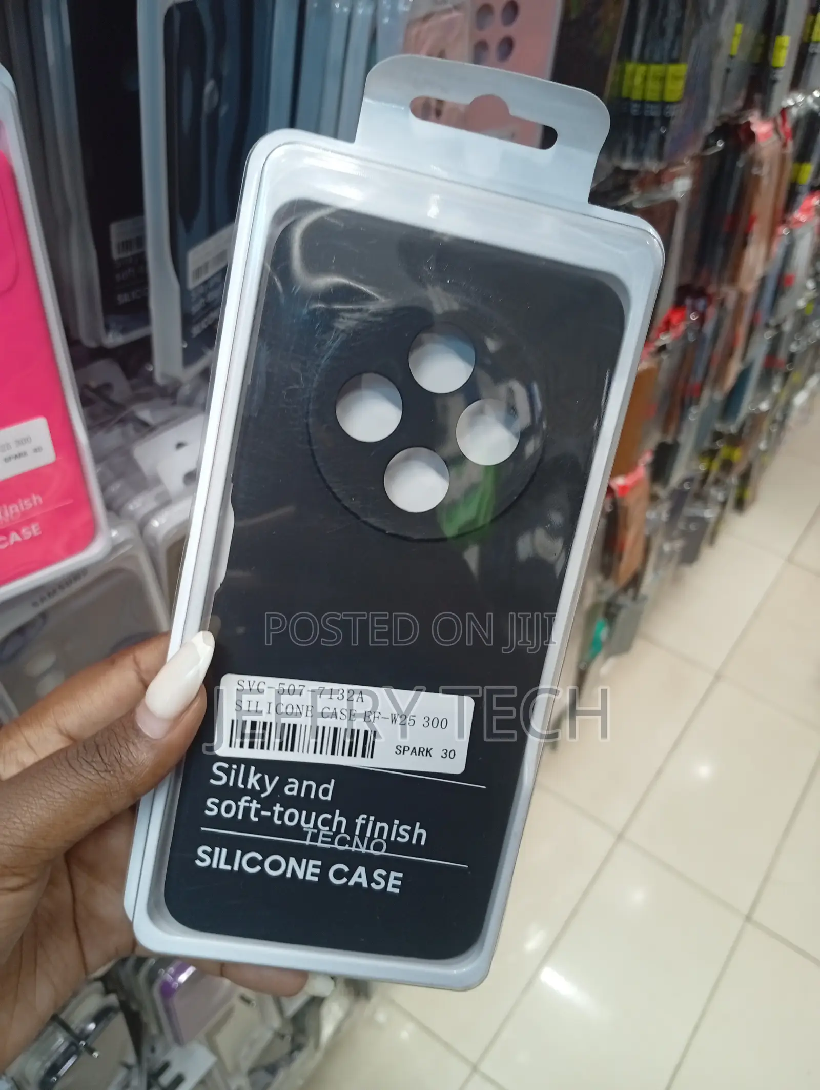 Tecno Spark 30 Anti-Fingerprint Coating and a Comfortable Grip Case