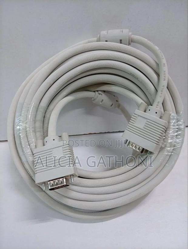 Vga to Vga Cable 10mtrs (White)New