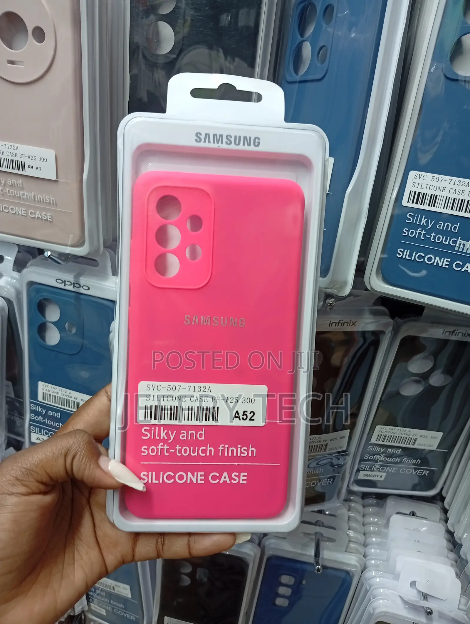 Galaxy A52 Vibrant Hot Pink Smooth Silicone Cover