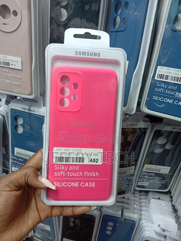 Galaxy A52 Vibrant Hot Pink Smooth Silicone Cover