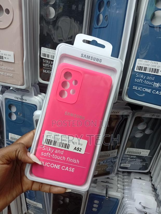 Galaxy A52 Vibrant Hot Pink Smooth Silicone Cover - thumbnail 2