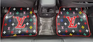 Rubber Mats Wit Vibrant Multicolored Design Wit Louis Vuitton Monogram