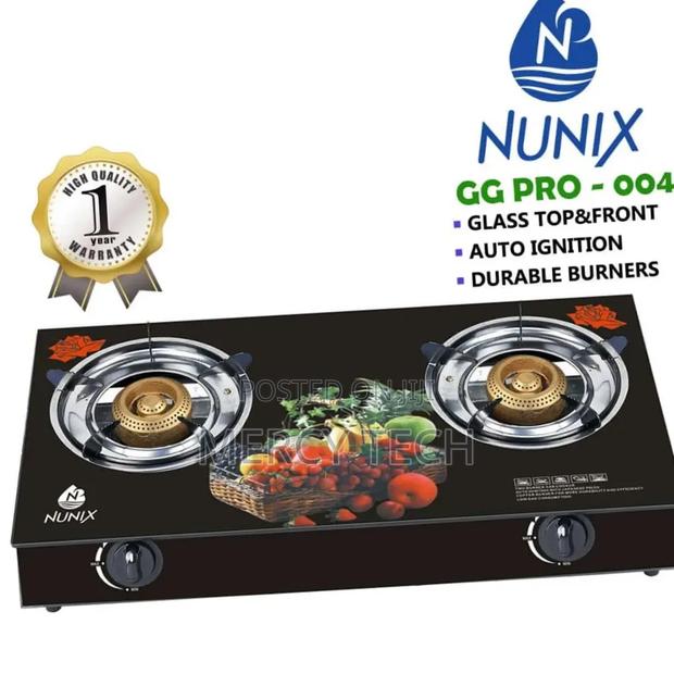 Nunix 2-Burner Glasstop Cooker - main view